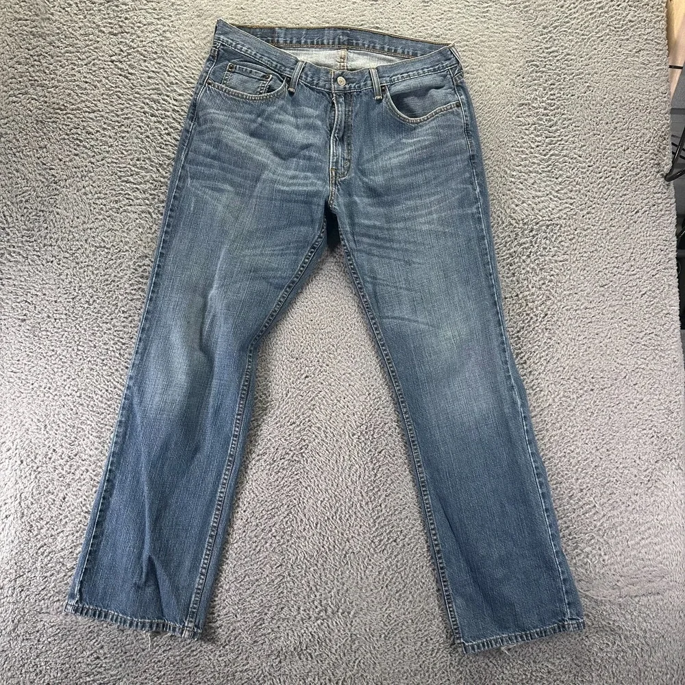 Levi's 559 Jeans Men's 36x32 Blue Cotton Denim Straight Faded Travel Workwear